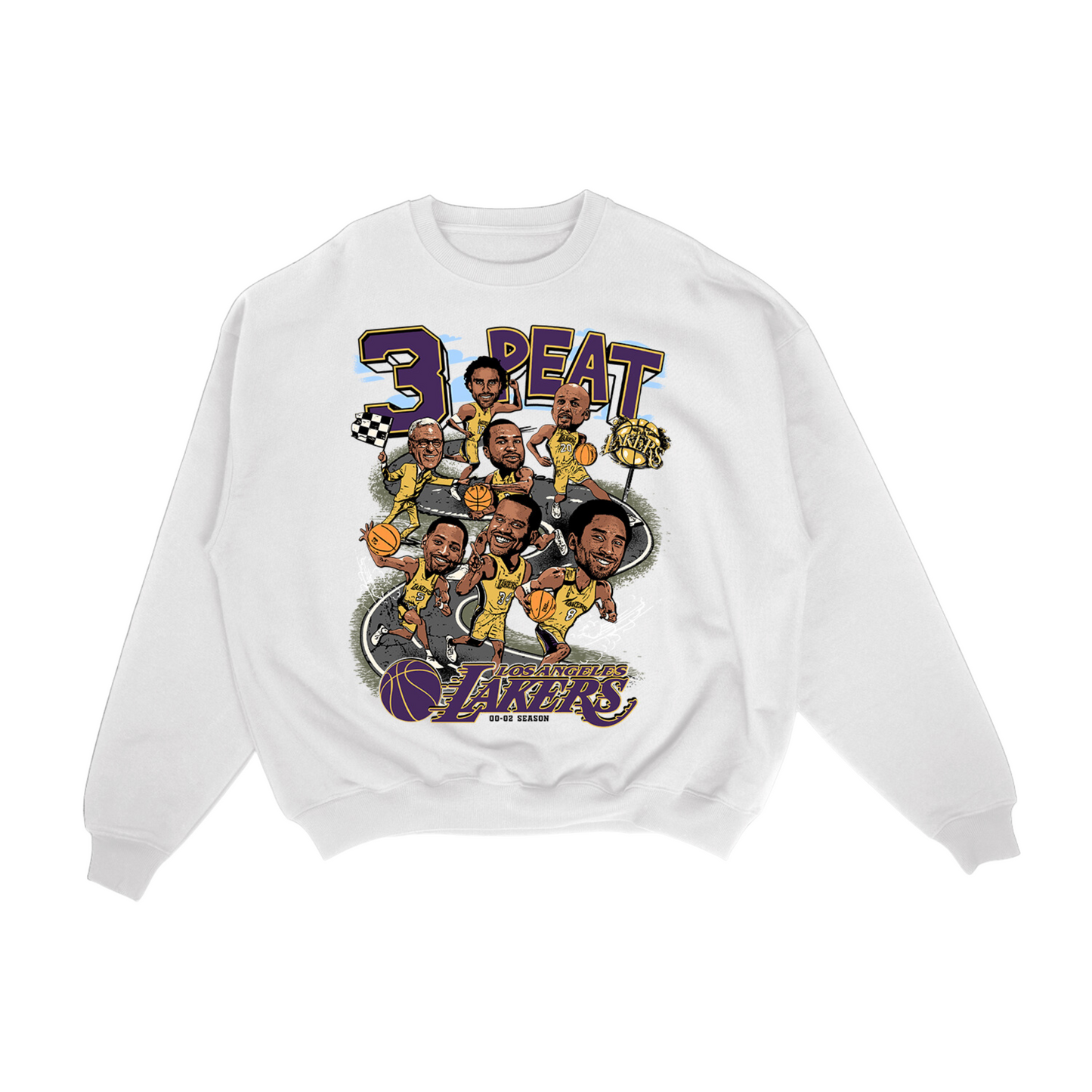 Lakers 3PEAT Crewneck Sweater