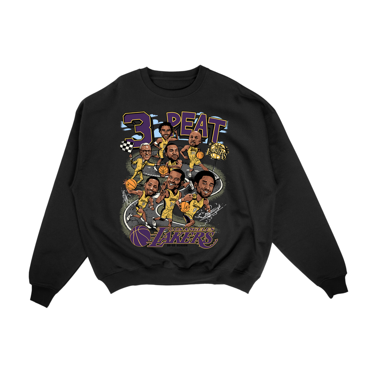 Lakers 3PEAT Crewneck Sweater