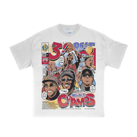 Chicago Bulls 3 PEAT TEE