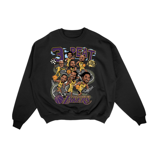 Lakers 3PEAT Crewneck Sweater